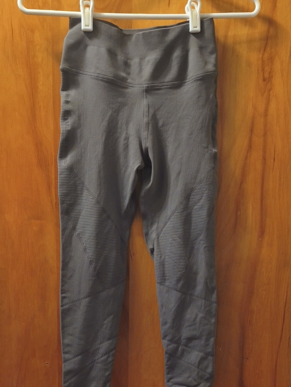 Nux High-Waist Seam-Detail Leggings - Gray